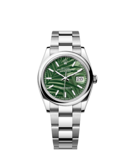 Rolex Datejust 36 Green Palm 126200 NEW 2023 Stickers