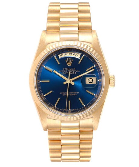 Rolex Day-Date 36 Blue 18238 NOS 1997