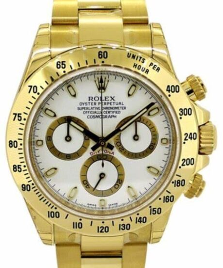 Rolex Daytona 116528 WHITE APH NEW 2016 STICKERS NOS
