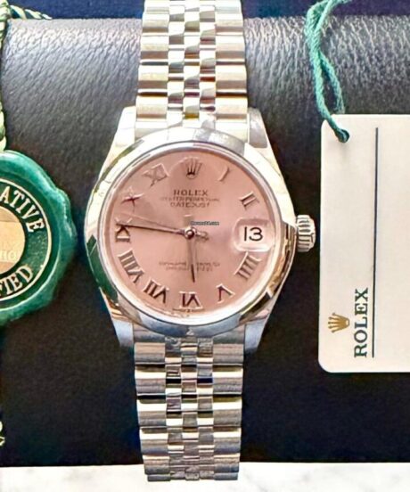 Rolex Datejust 31 Pink Roman NEW 2026 Case back Sticker