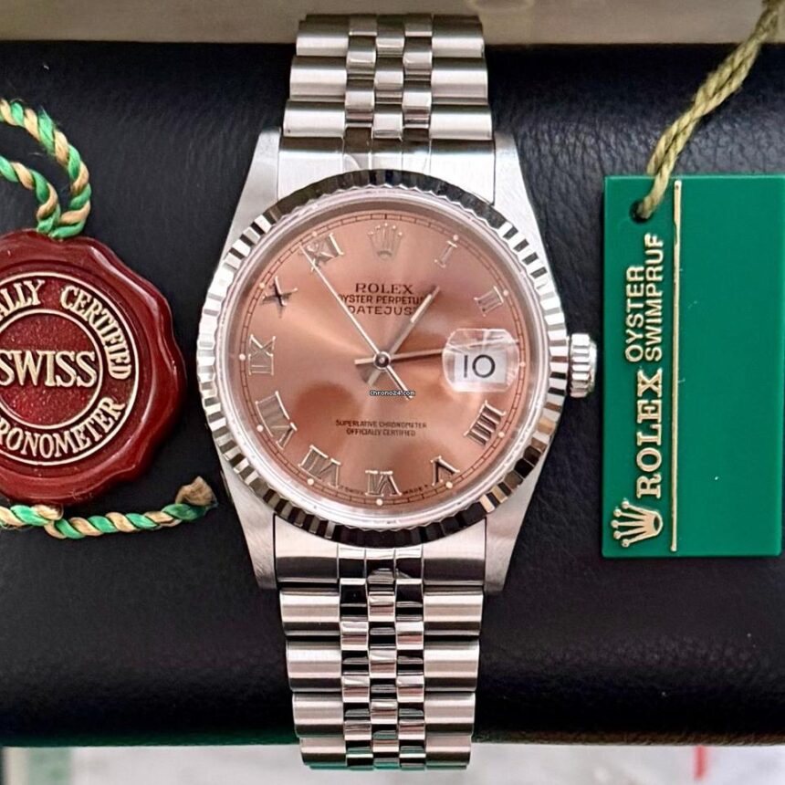Datejust 36 Pink Roman S Series 16234 Nos