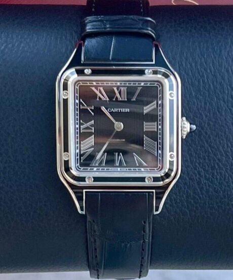 Cartier Santos Dumont Black Lacquer New