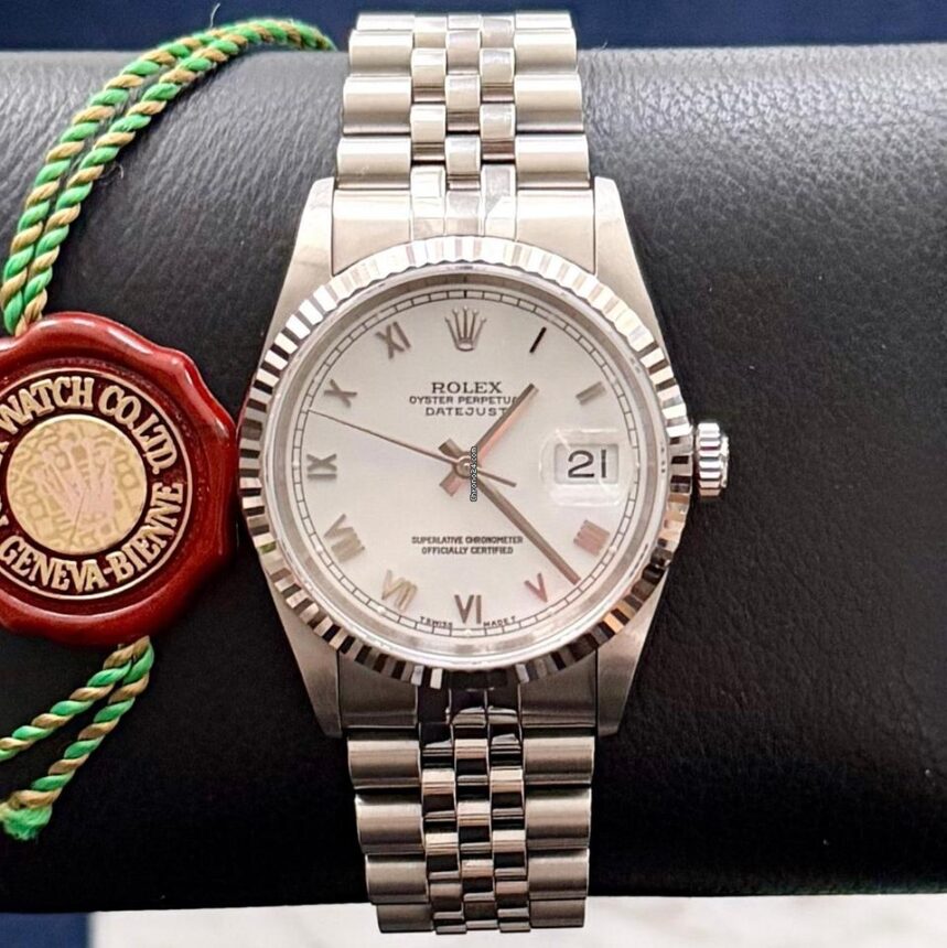 Rolex Datejust 36 White Roman 16234 Nos