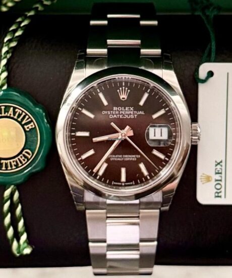 Rolex Datejust 36 Black New 2025 Full Stickers