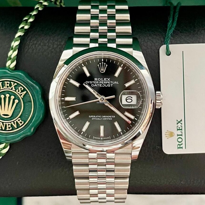 Rolex Datejust 36 Black 126200 New 2025