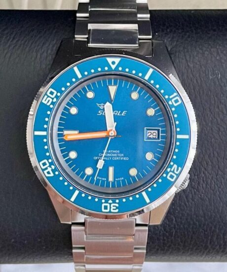 Squale Ocean Blue Dial Cosc Auto  1521 NEW 2024 Stickers