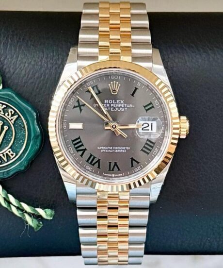 Rolex Datejust 36 Wimbledon New Partial Stickers