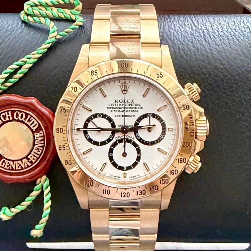 Daytona Zenith White L Series Semi Porcelain Floating Dial Nos