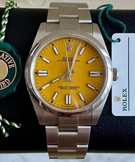 Rolex Oyster Perpetual 41 Yellow New Discontinued