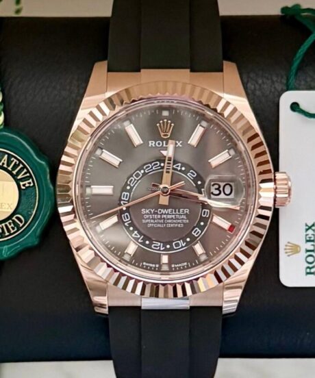 Rolex Sky Dweller Grey Rhodium 336235 Oysterflex New