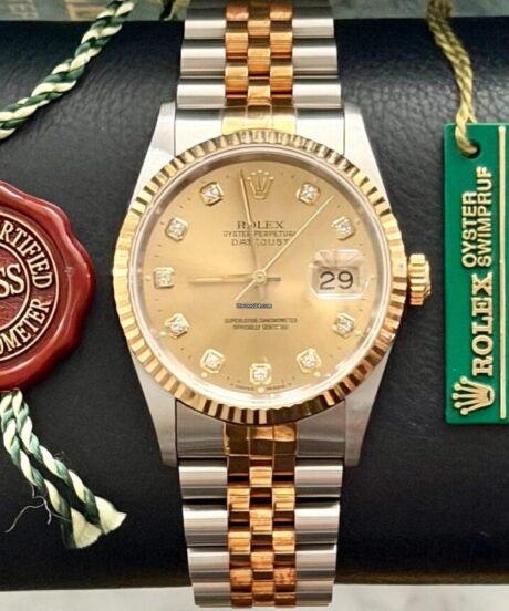 Rolex Datejust 36 Champagne Diamonds Nos W Series
