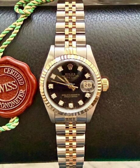 Rolex Lady Datejust Black Big Diamonds