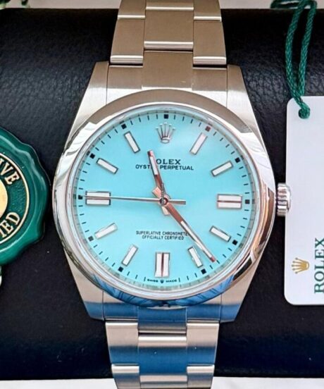 Rolex Oyster Perpetual 41 Turquoise New